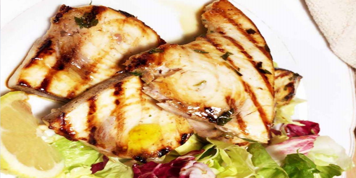 Gegrilltes Schwertfischsteak