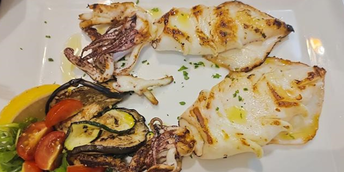 Gegrillter Tintenfisch